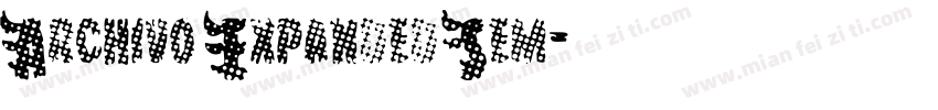 Archivo Expanded Sem字体转换